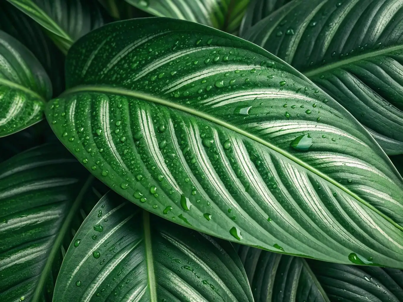 广东万年青 (Aglaonema modestum) — 特写