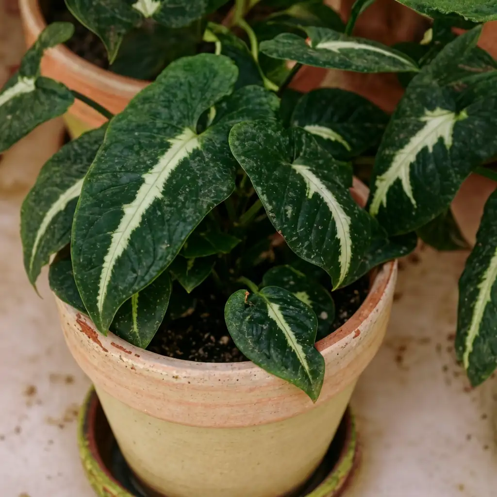 合果芋 (Syngonium podophyllum) — 特写