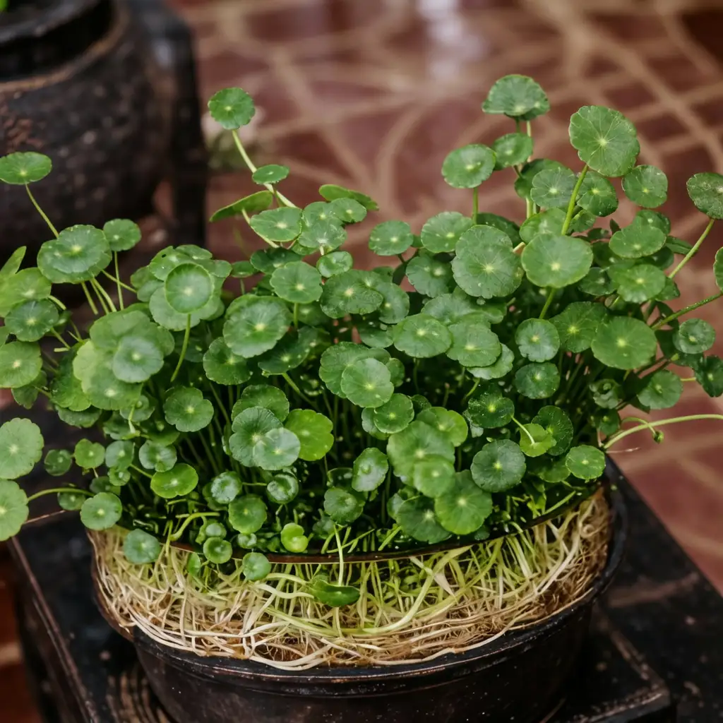 బ్రెజిలియన్ పెన్నీవోర్ట్ (Hydrocotyle umbellata) — వాతావరణంలో