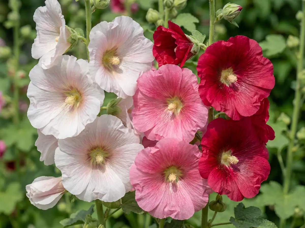 Hollyhock (Alcea rosea) — main view