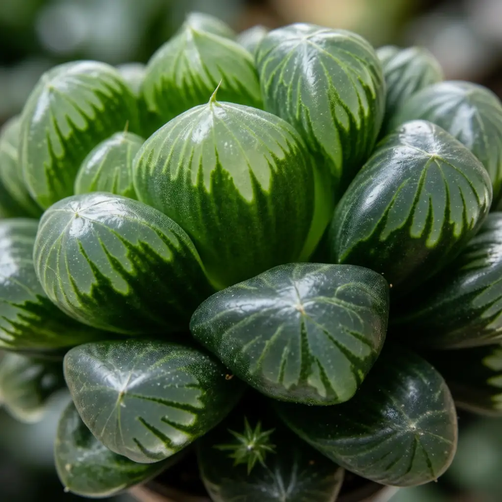 玉露 (Haworthia cooperi) — 细节