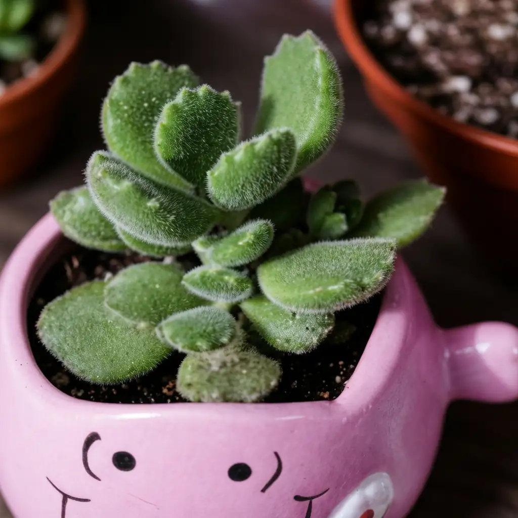 熊童子 (Cotyledon tomentosa) — 特写