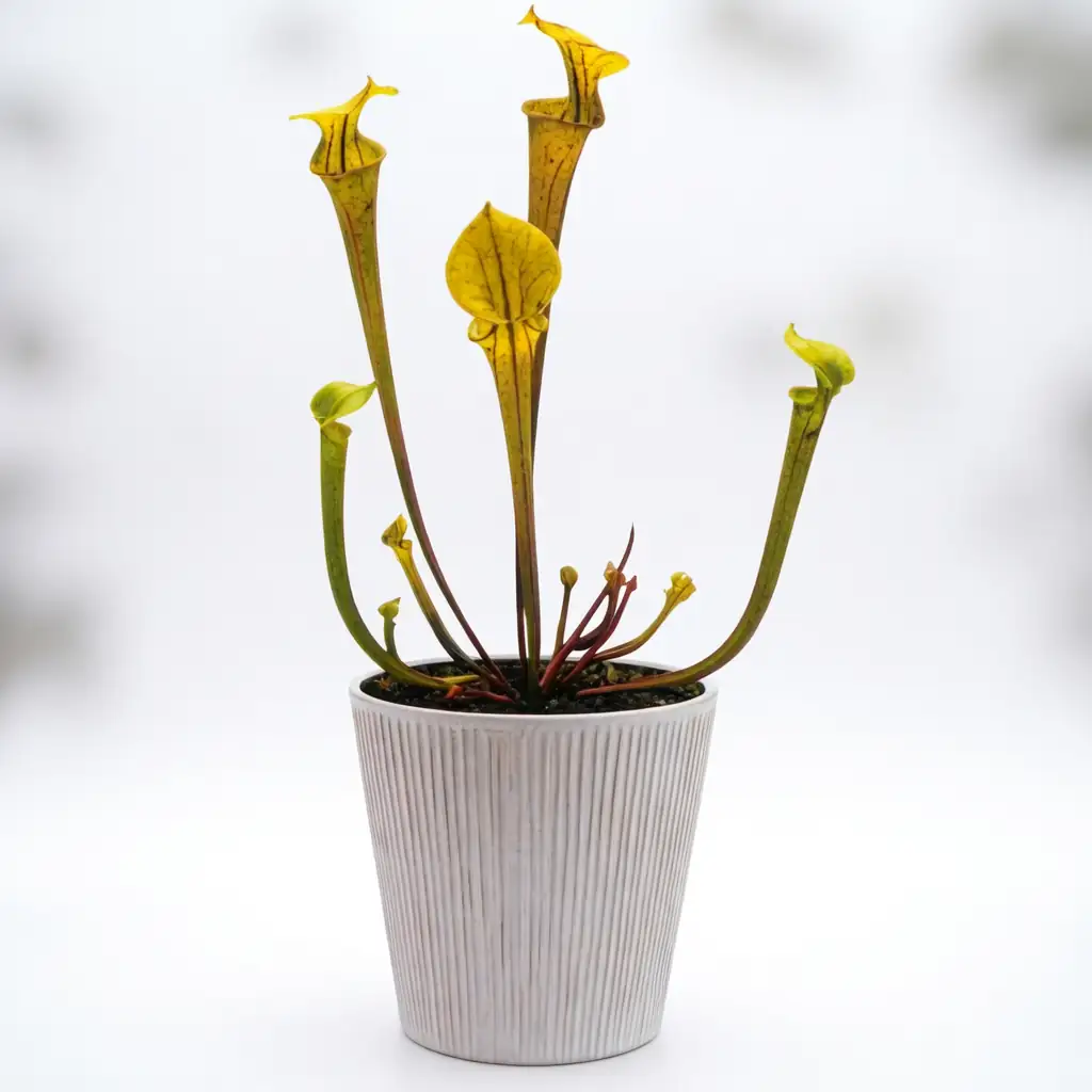 黄瓶子草 (Sarracenia flava) — 细节
