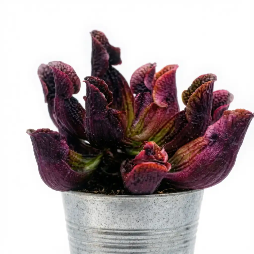 紫瓶子草 (Sarracenia purpurea) — 细节