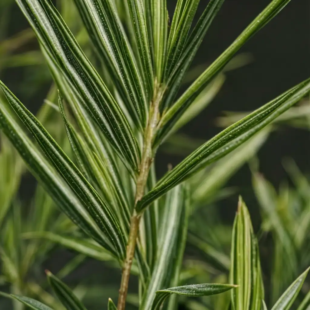 菲白竹 (Pleioblastus fortunei) — 特写