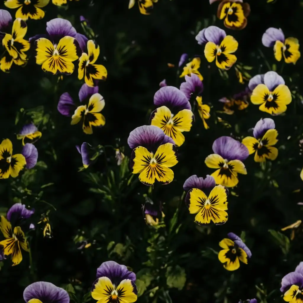 角堇 (Viola cornuta) — 特写