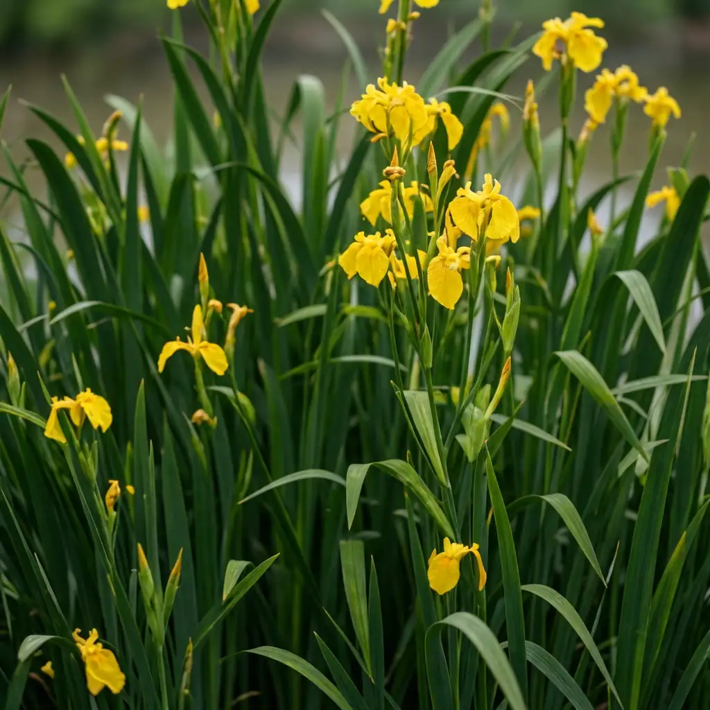 黄菖蒲 (Iris pseudacorus) — 细节
