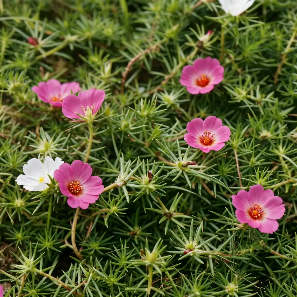 半支莲 (Portulaca grandiflora) — 细节