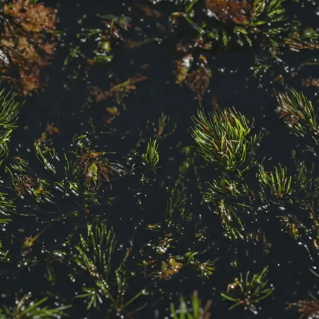 金鱼藻 (Ceratophyllum demersum) — 细节