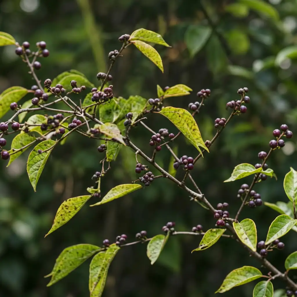 金银忍冬 (Lonicera maackii) — 特写
