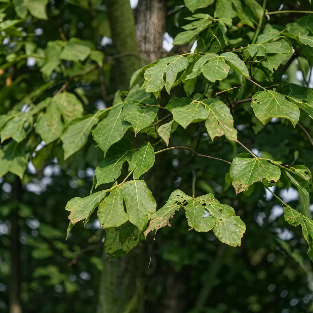 梧桐 (Firmiana simplex) — 细节