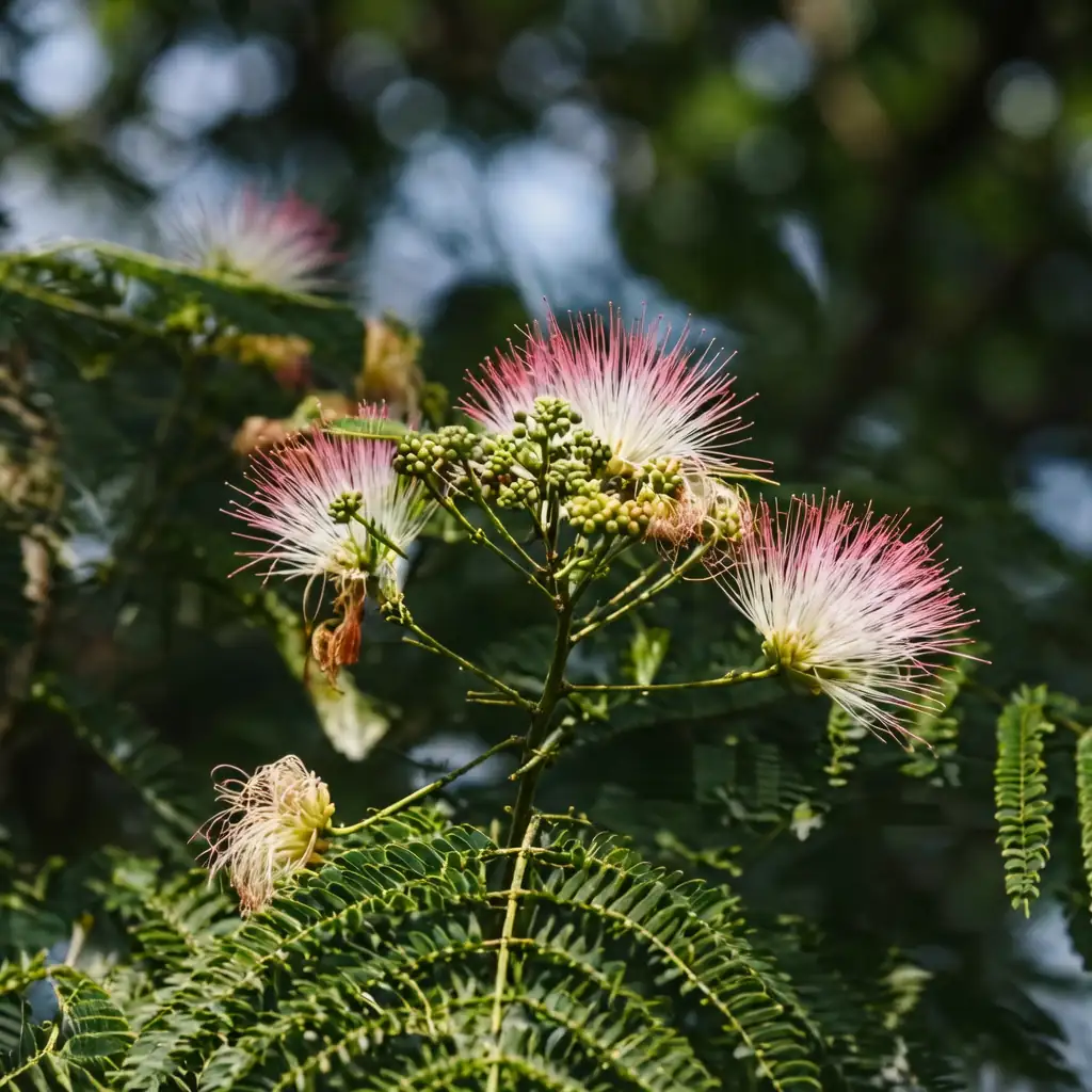 合欢 (Albizia julibrissin) — 特写