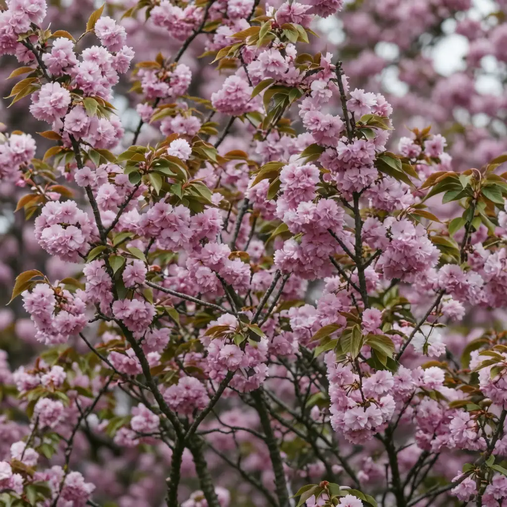 日本晚樱 (Prunus lannesiana) — 特写