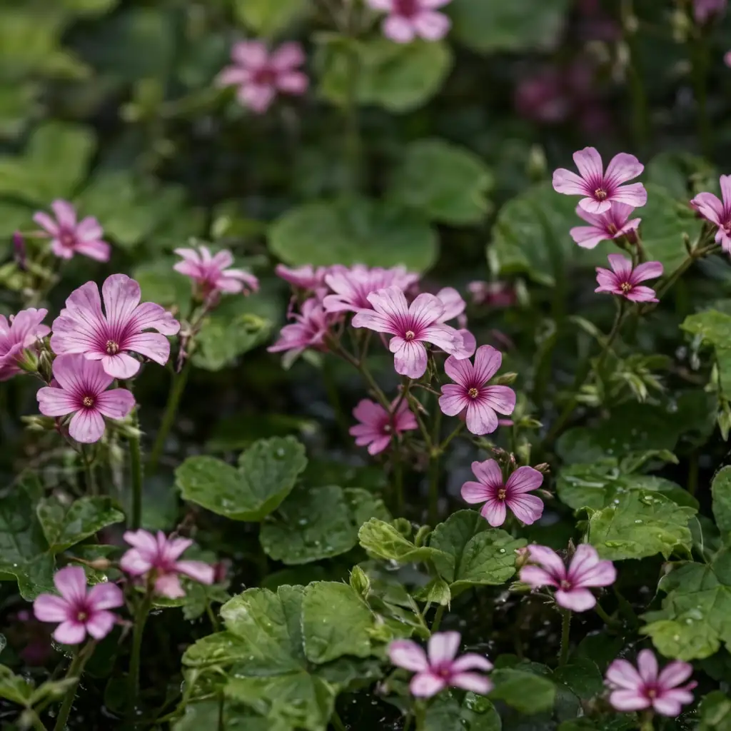 红花酢浆草 (Oxalis corymbosa) — 特写