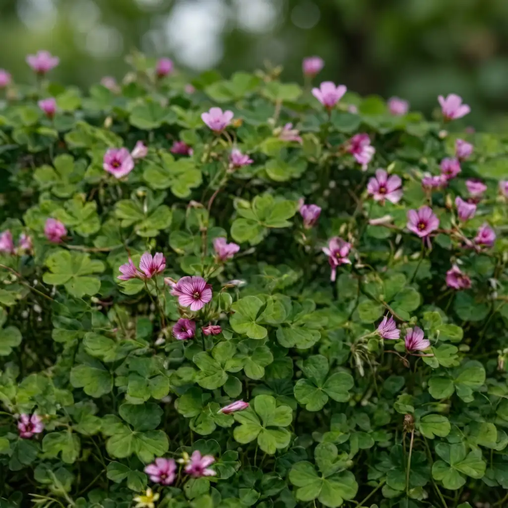 红花酢浆草 (Oxalis corymbosa) — 环境展示