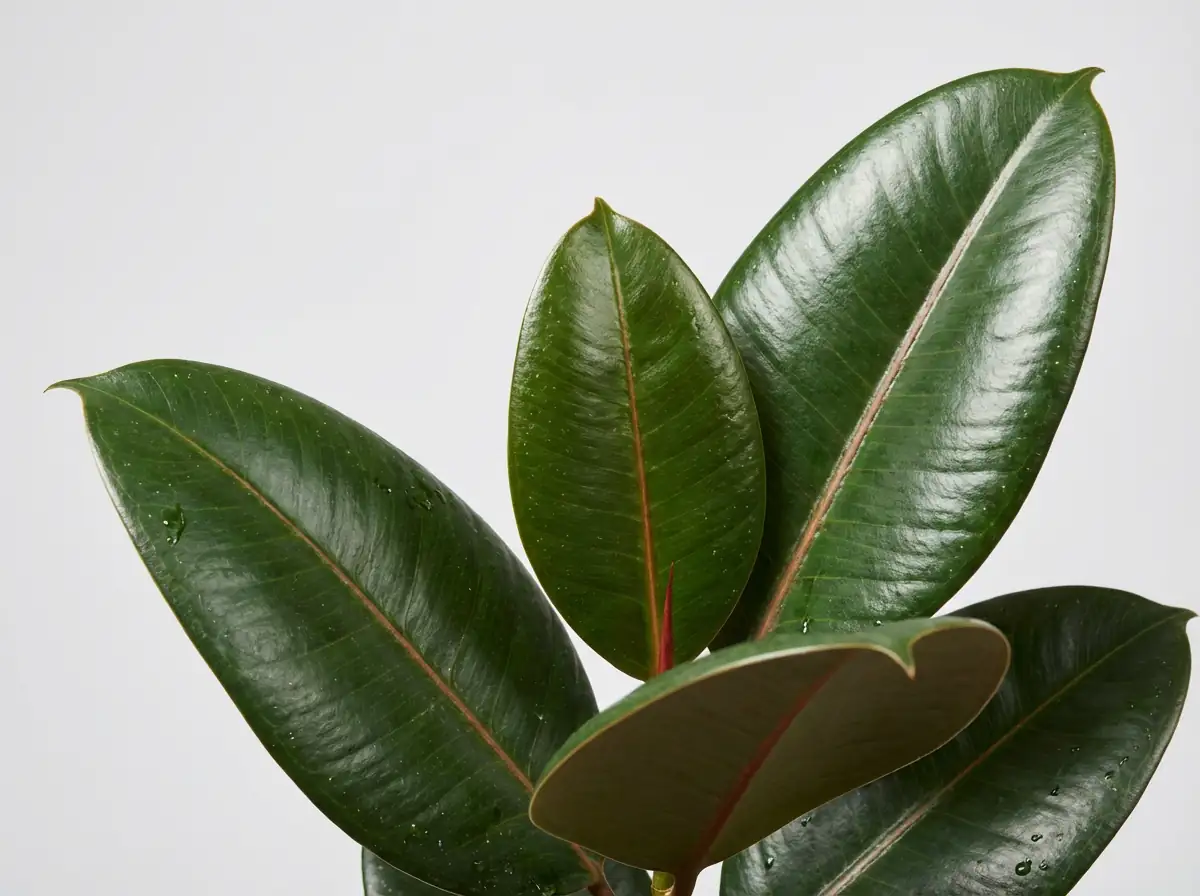 橡皮树 (Ficus elastica Roxb. ex Hornem.) — 特写