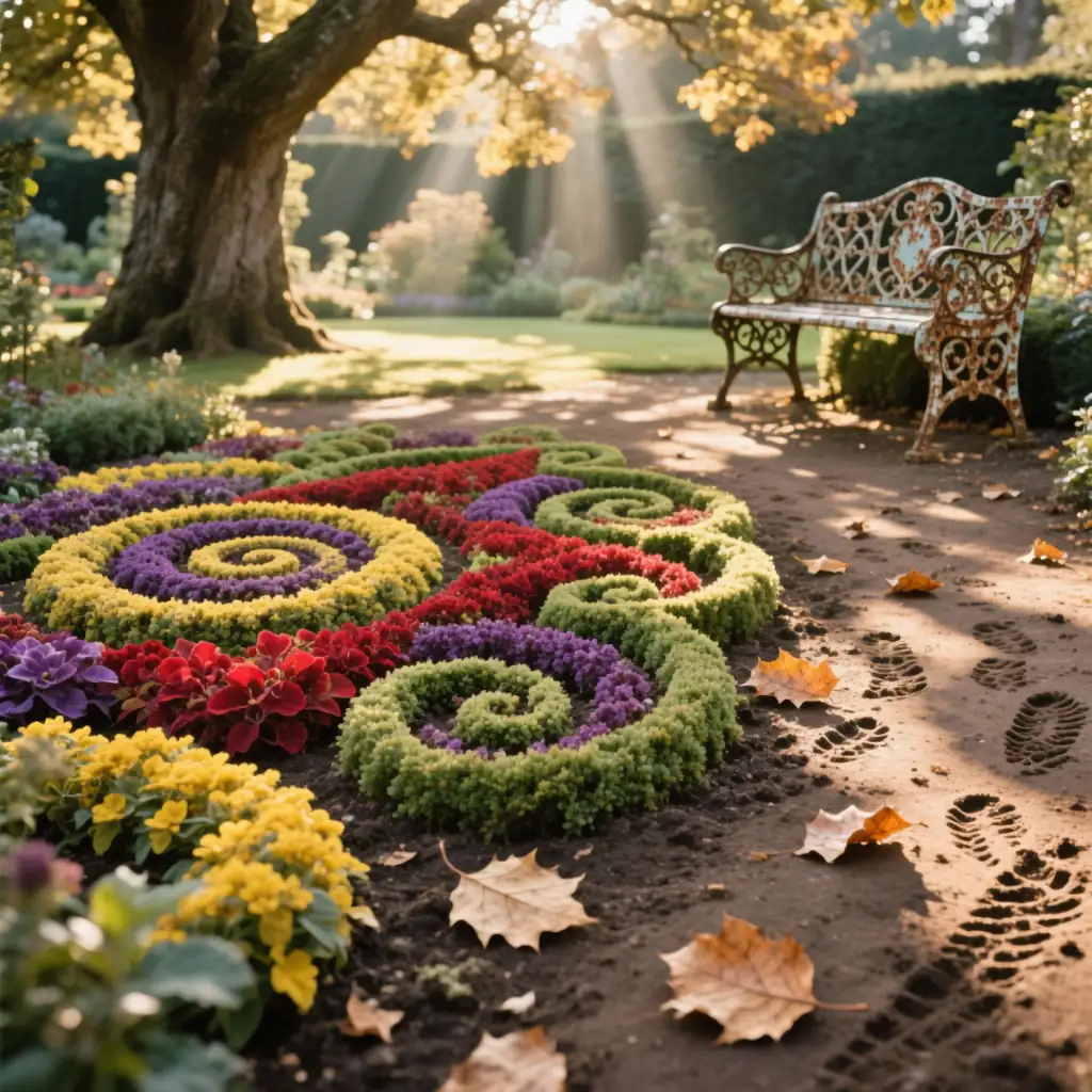 victorian garden coleus design