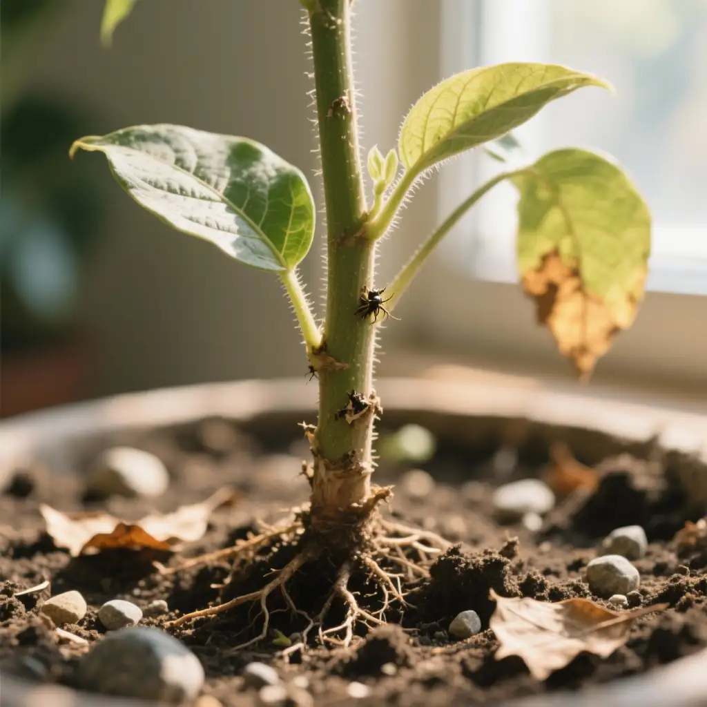 crown rot on plant base