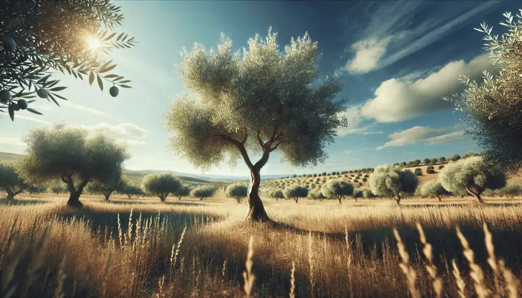 olive tree in full sun