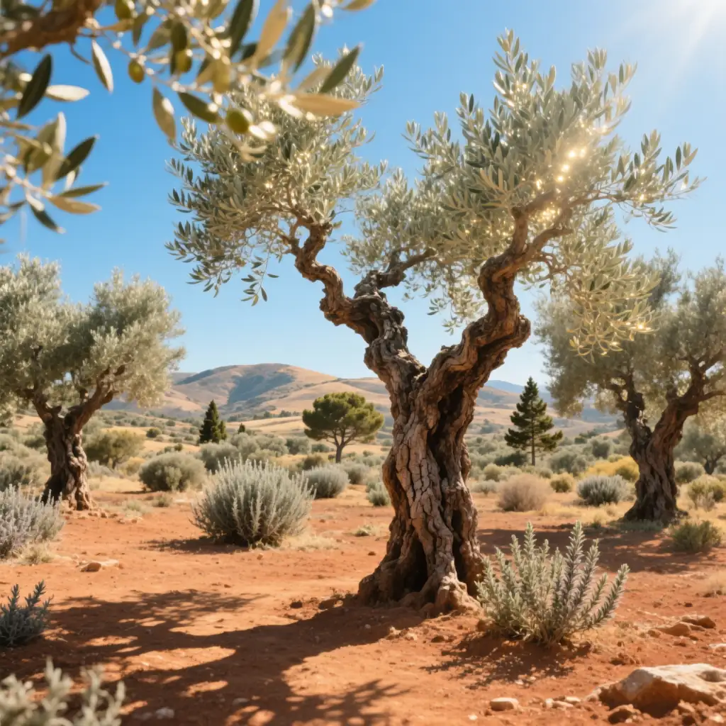 olive tree cultivation history map