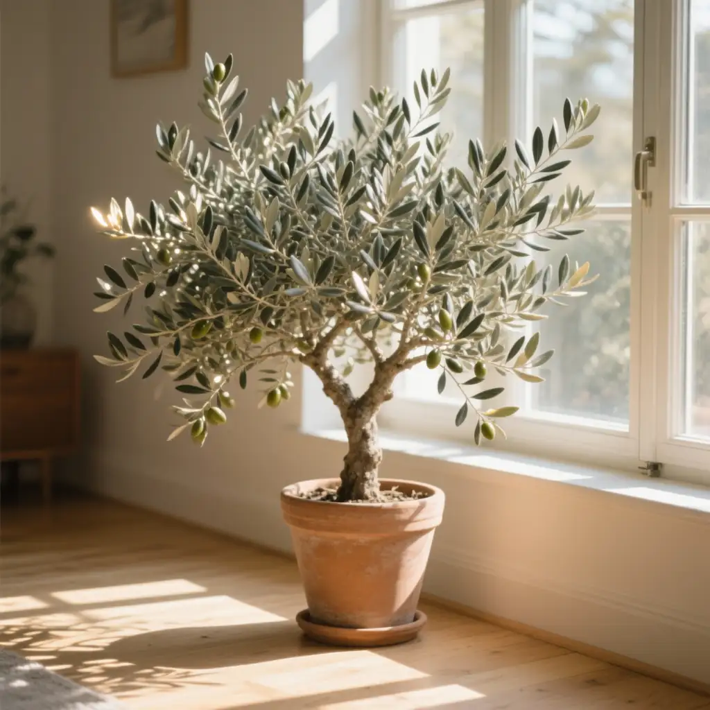 olive tree south-facing window