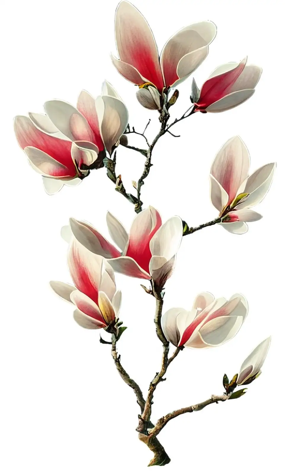 magnolia branch layering process
