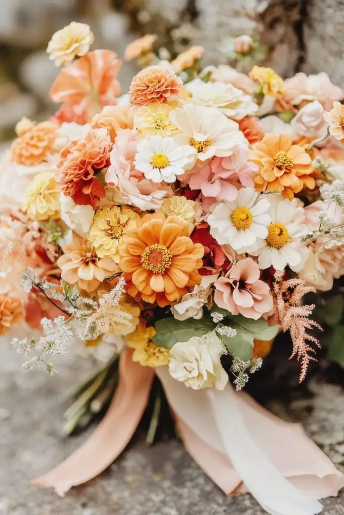 zinnia farewell bouquet
