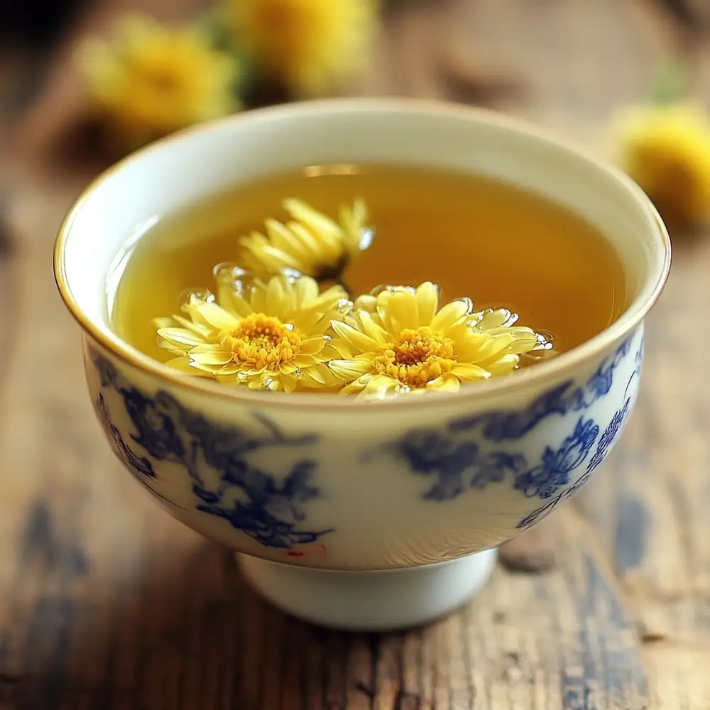 chrysanthemum tea traditional cup