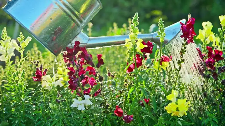 snapdragons in full sun garden