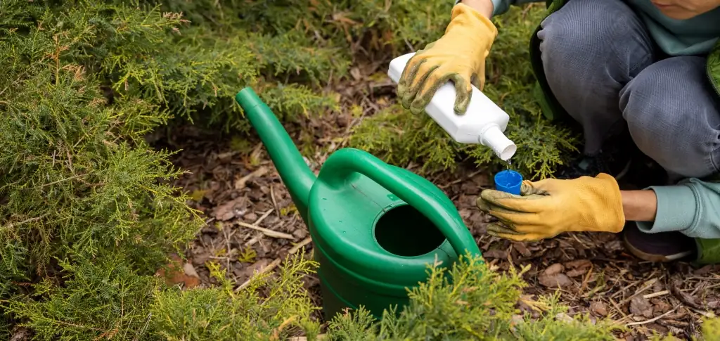 removing fertilizer from soil