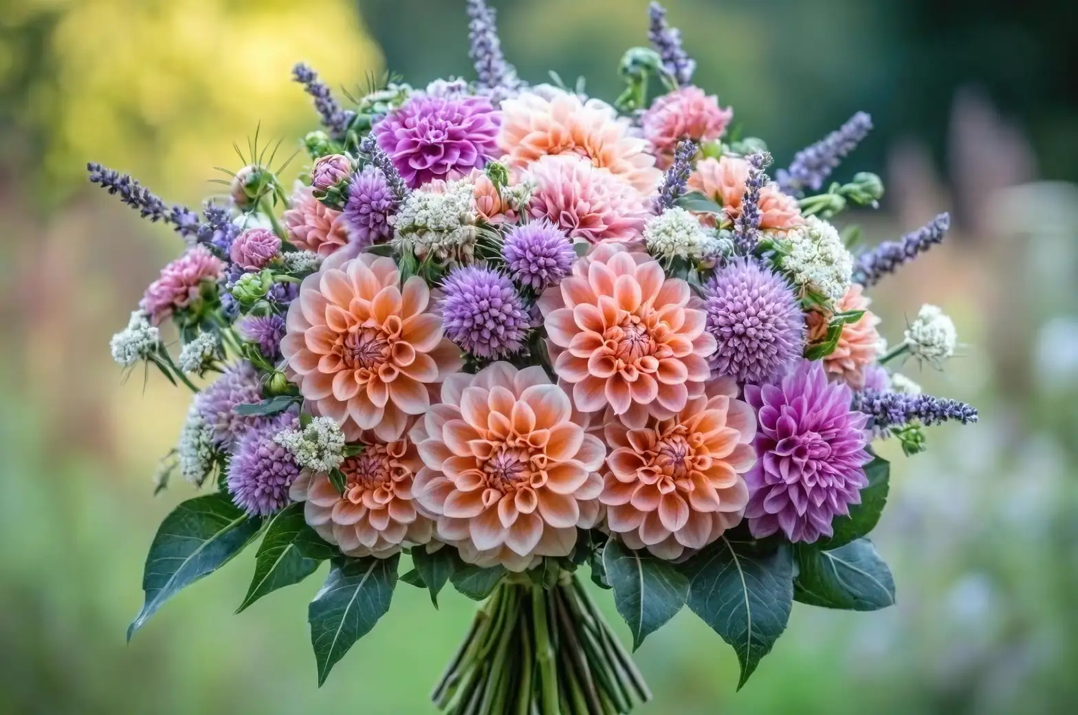 dahlia bouquet variety colors