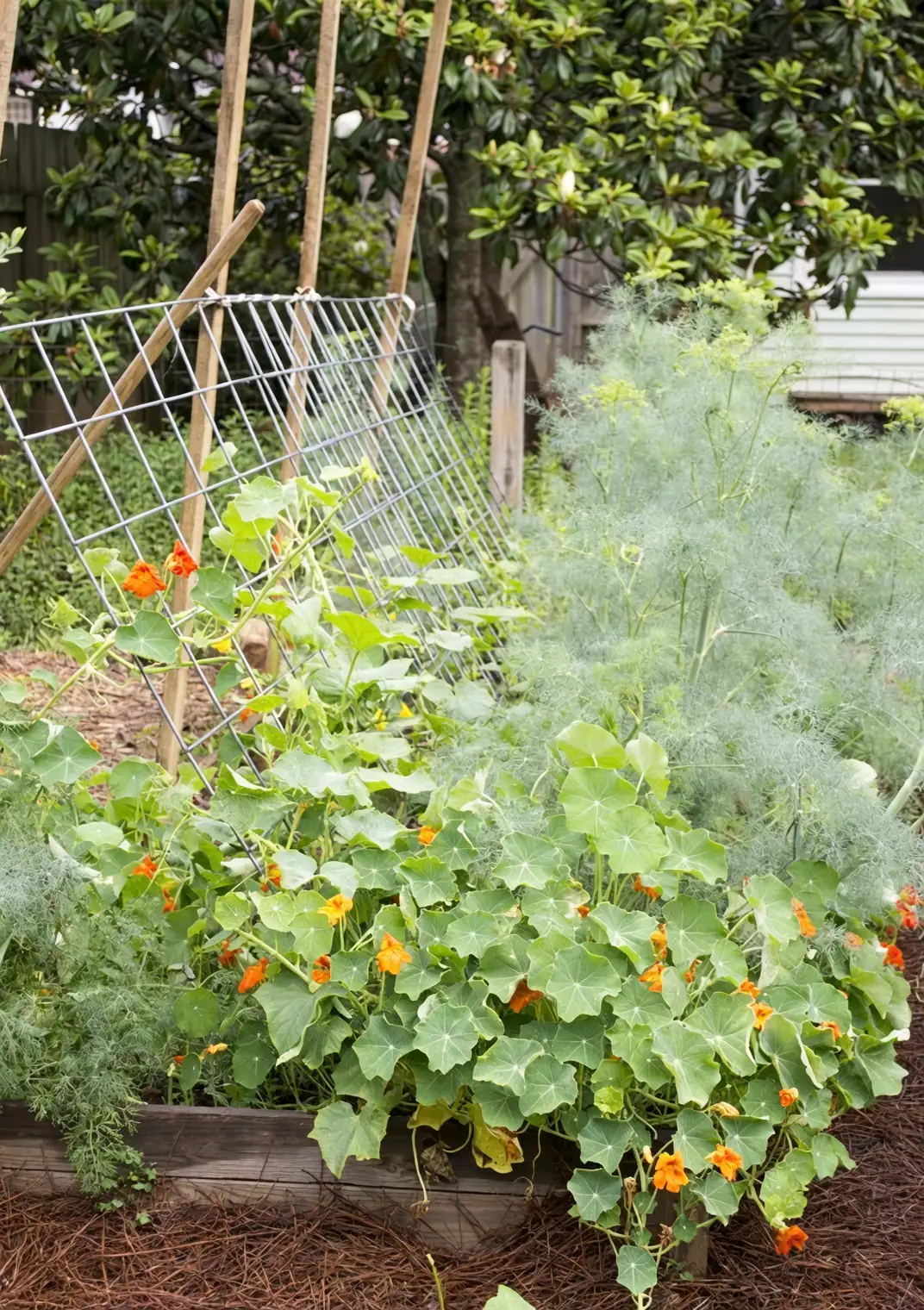 nasturtium in European garden