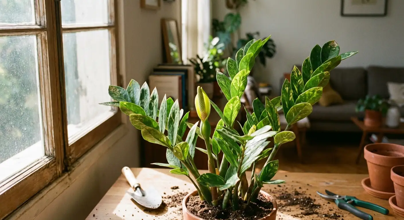 ZZ Plant rare indoor bloom