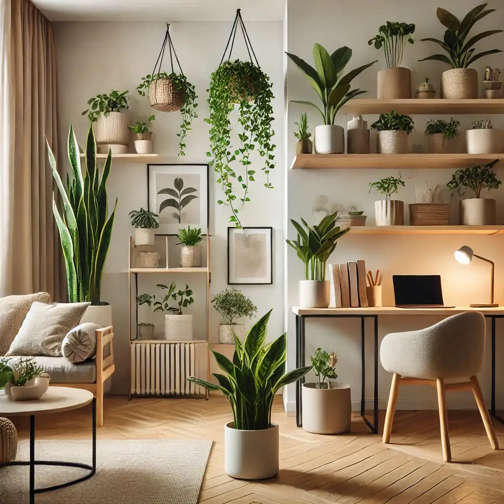 snake plant low light office