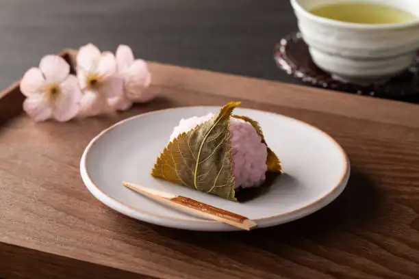 sakura mochi close-up