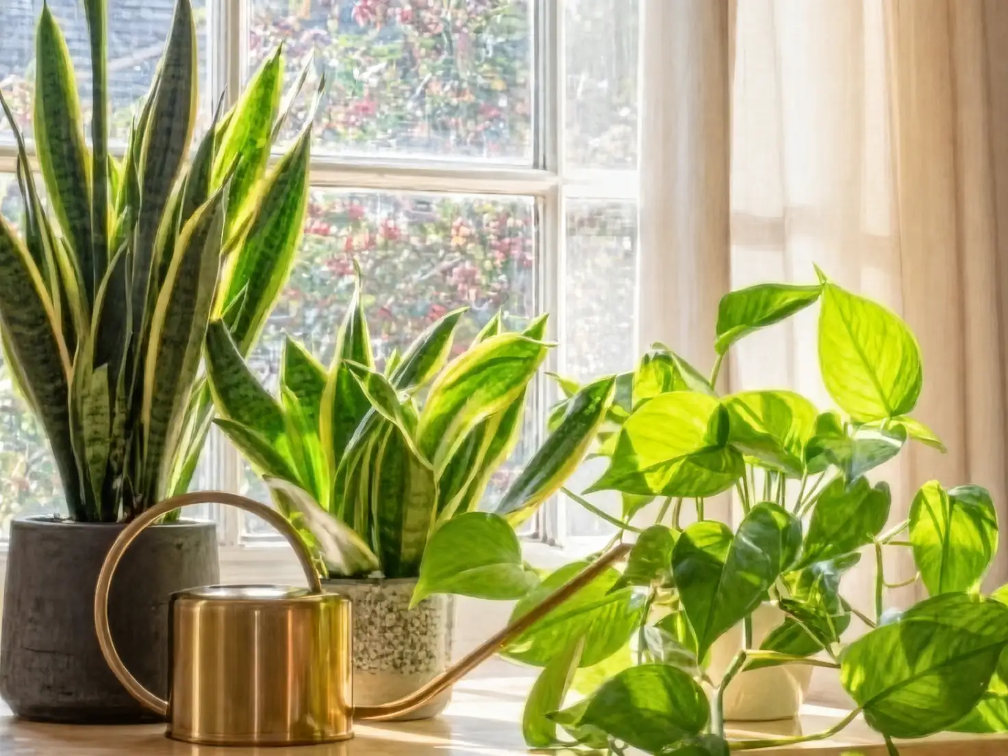 baby's tears windowsill decor