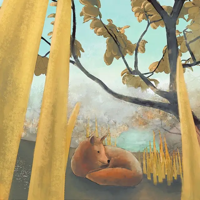 foxglove folklore illustration