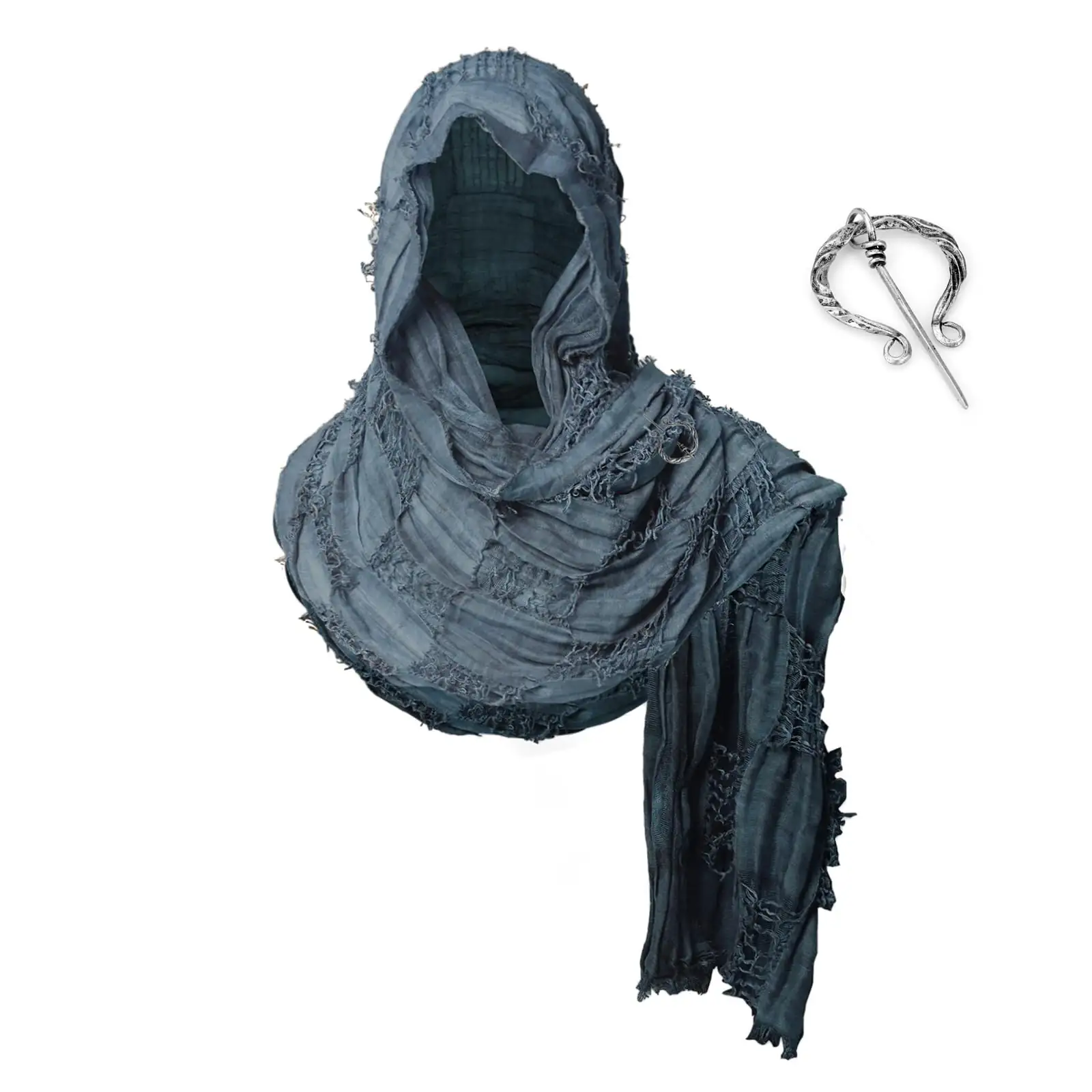 medieval knight with thyme embroidered scarf