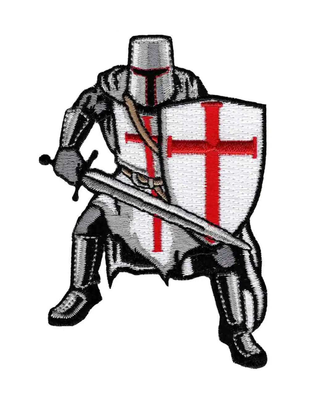medieval knight with thyme embroidery