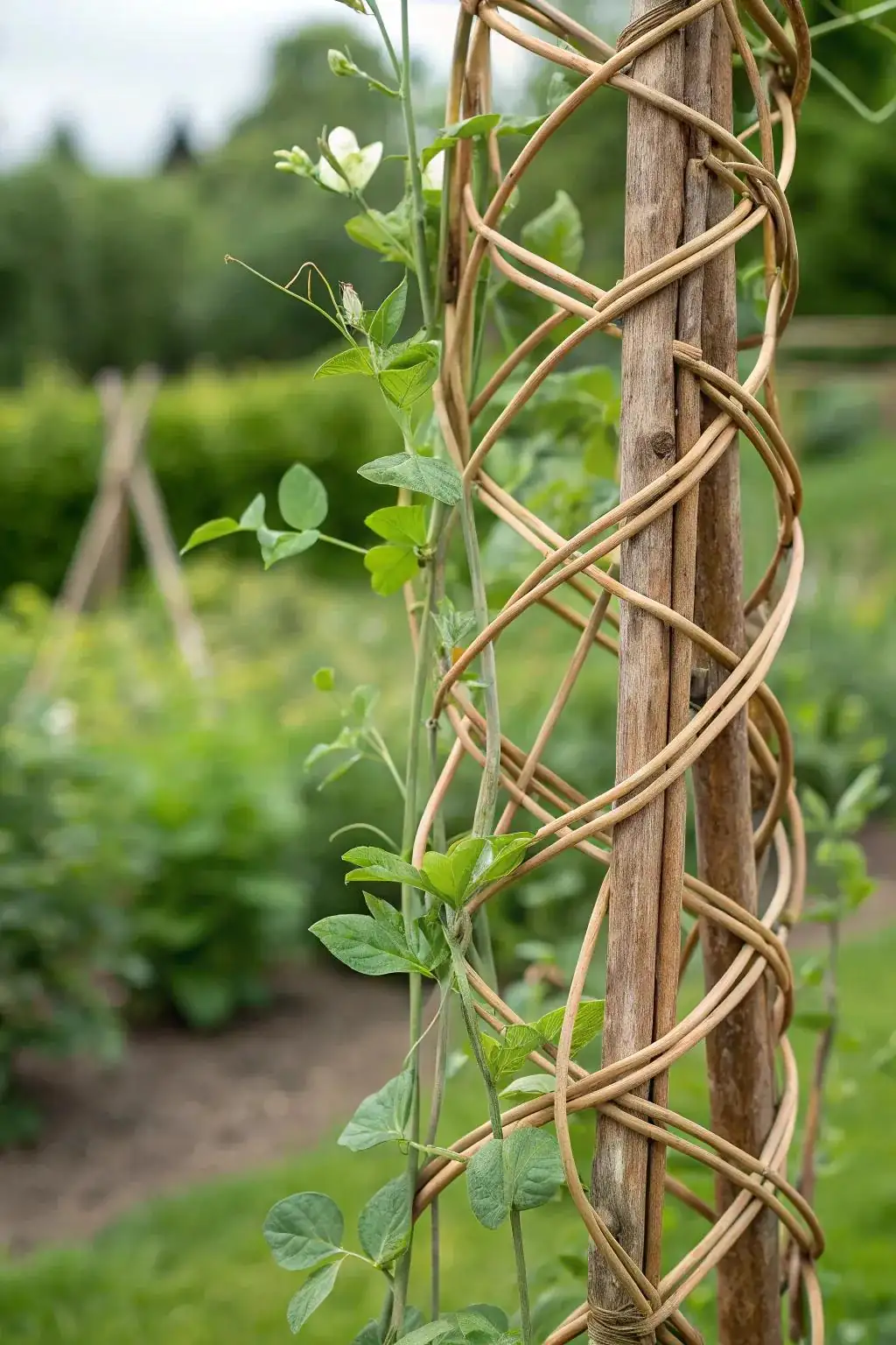 sweet pea climbing trellis