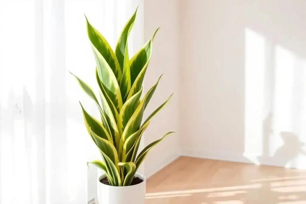 snake plant bright indirect light