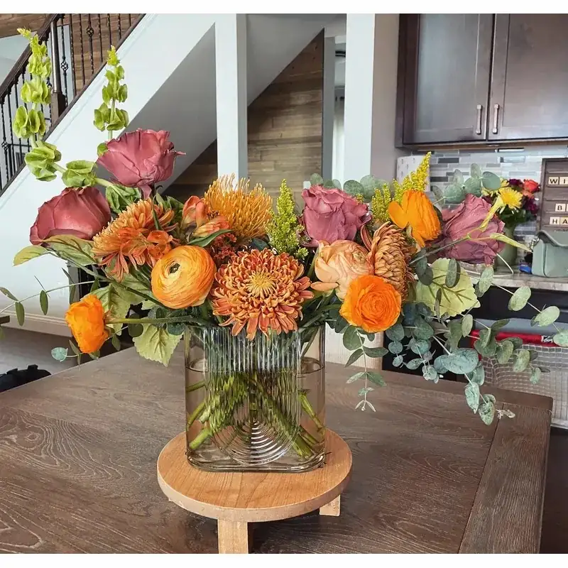 petunia bouquet sympathy arrangement