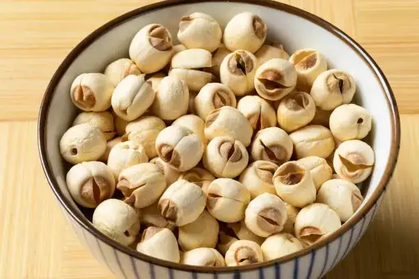 lotus seeds in bowl