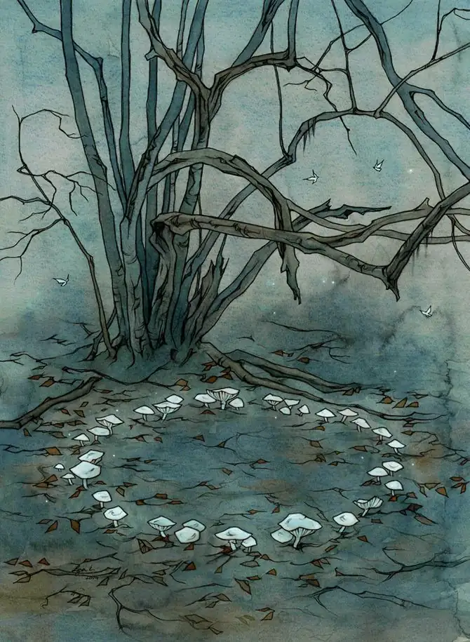 Bells of Ireland folklore illustration