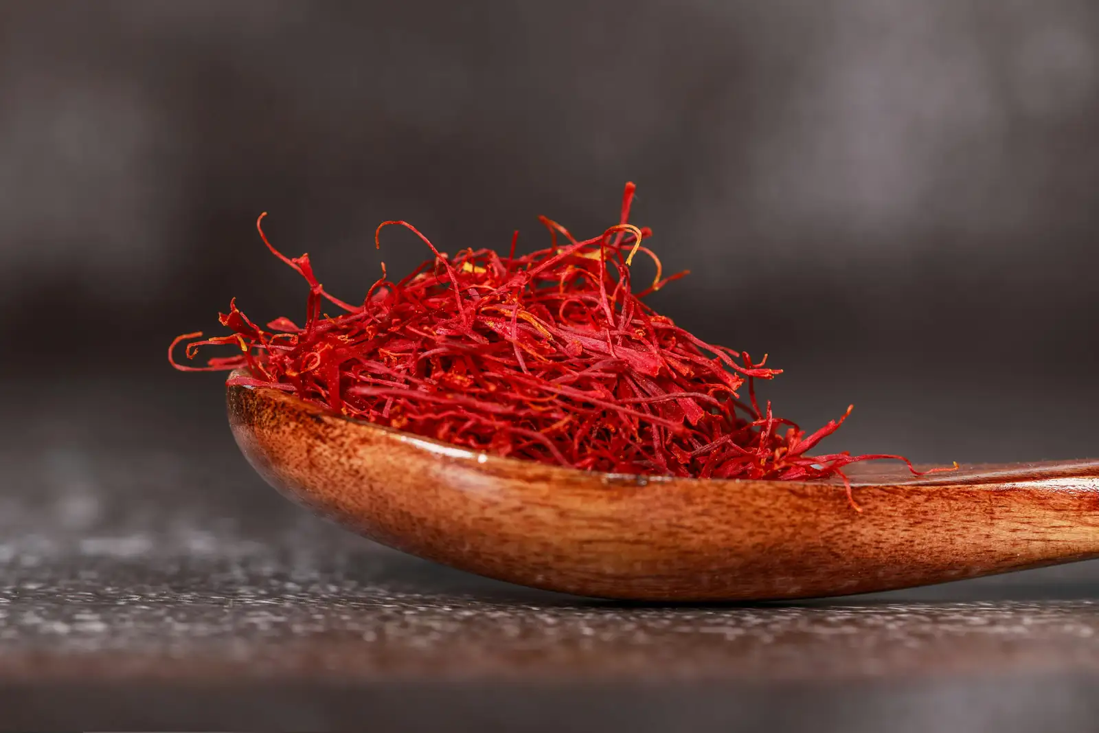 saffron threads in a dish
