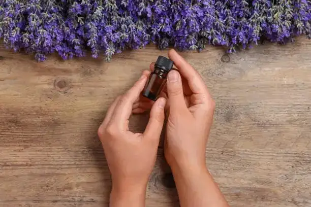 lavender essential oil bottle