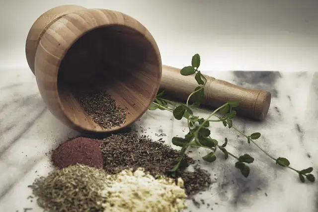 sunflower seeds mortar pestle