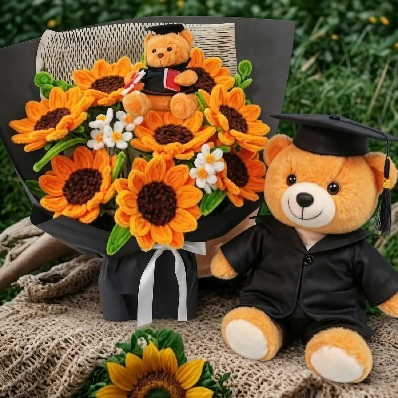 sunflower bouquet graduation gift