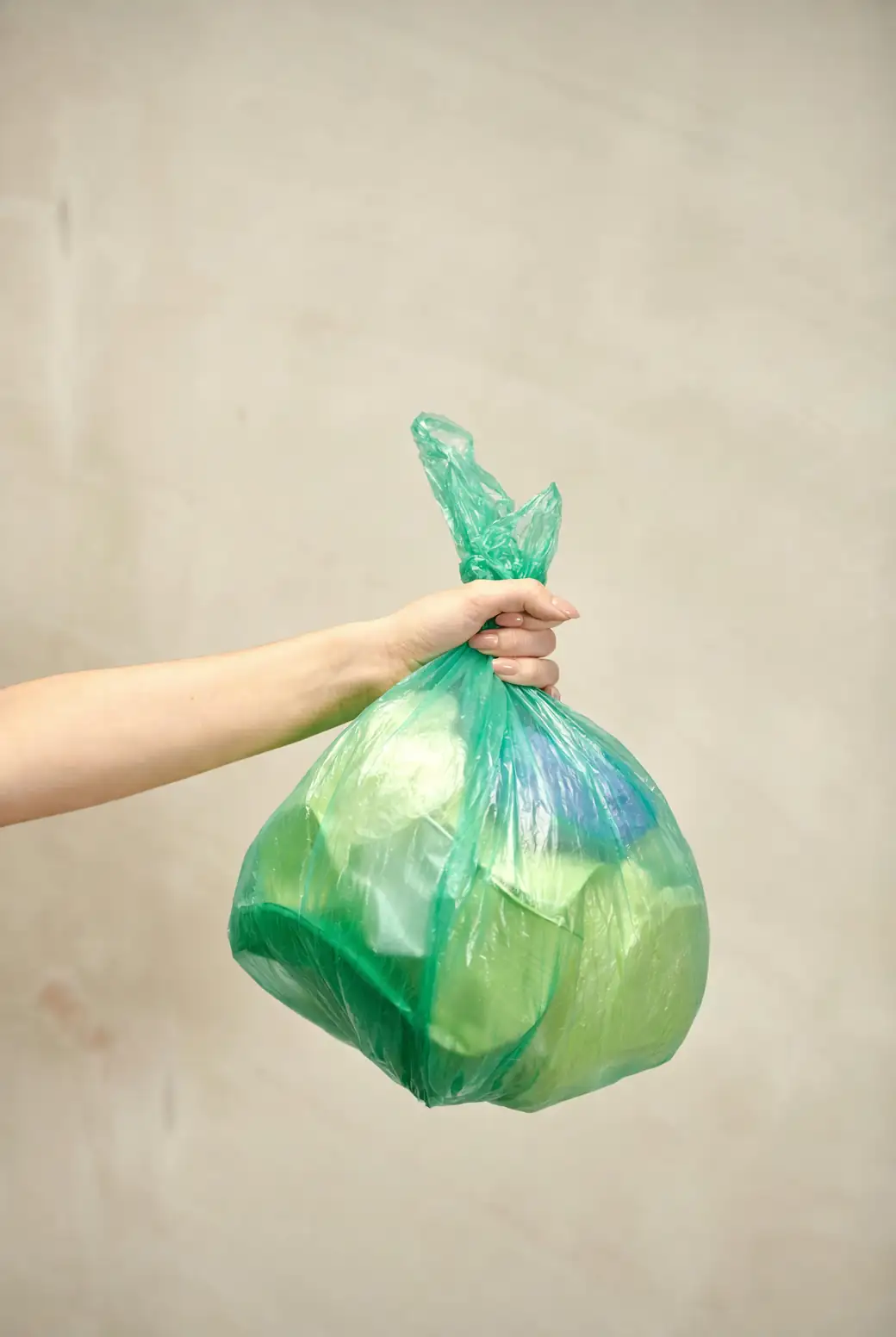 bagged sunflower stalks disposal