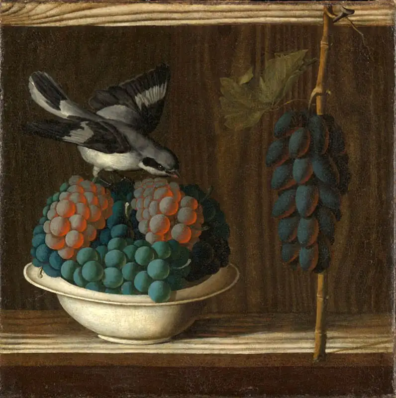 sweet violet Greek statue still life